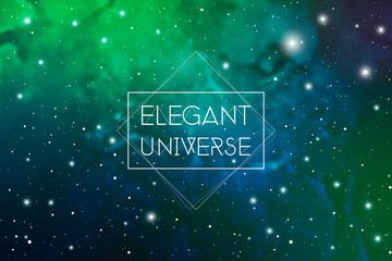 Wall Mural - elegant universe scientific outer space wallpaper with copy space