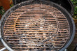 rusty grill rust over coal residues