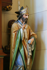 Saint Cyril, statue on the altar of St. Joseph in the Franciscan church of St. Francis of Assisi in Zagreb, Croatia