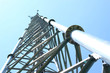 Leinwandbild Motiv The telephone tower with antenna 4.