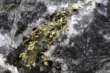 crystallized gold in matrix from Hungary
