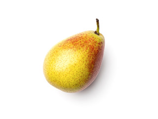 Pear isolated on white background. Directly above