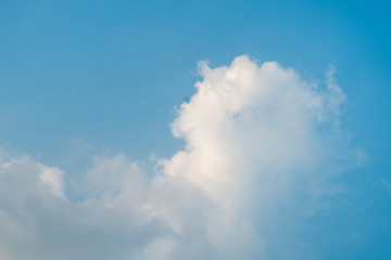 Wall Mural - beautiful white clouds and blue sky high definition skyscraper with grunge texture for background ab