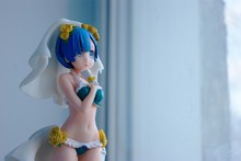 Blue Hair Anime Figure