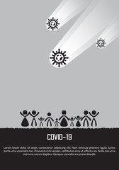 Poster - corona virus disease vector illustration