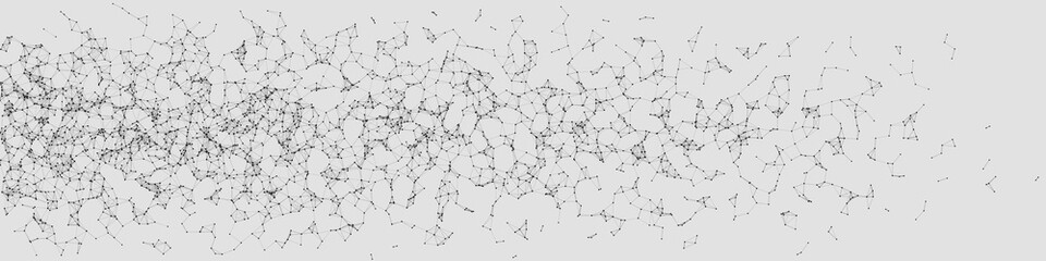 Network Mesh Random Procedural Art background illustration