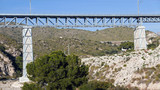 Fototapeta Most - Viaduct of d'Aigues Bixes, in the railway line between Alicante and Benidorm