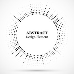Wall Mural - abstract dotted halftone modern pattern background.black decorative design halftone round circle ele