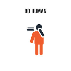 Wall Mural - bo human vector icon on white background. Red and black colored bo human icon. Simple element illustration sign symbol EPS