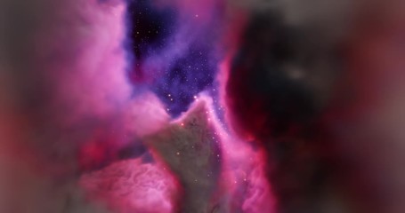 Wall Mural - birth of a star nebula, stellar nursery. collection of 5 animation of stellar system and gas nebula.