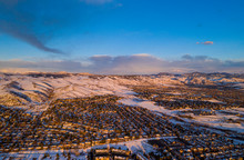 Green Mountain Community At Sunrise, Lakewood, Colorado, Drone