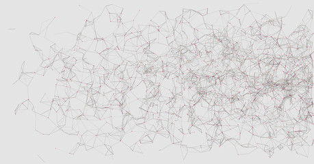  Network Mesh Random Procedural Art background illustration