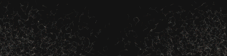 Network Mesh Random Procedural Art background illustration