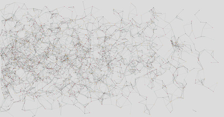 Network Mesh Random Procedural Art background illustration