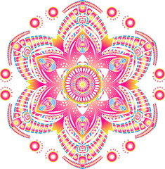 Poster - Mandalas for coloring book. Decorative round ornaments. Unusual flower shape. Oriental vector, Anti-stress therapy patterns. Weave design elements. Yoga logos Vector, Colorfull mandala ,green and red 