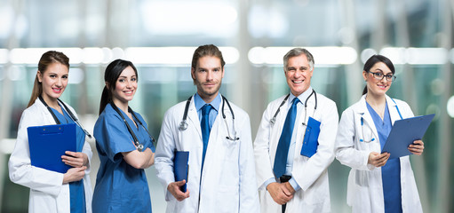 Group of smiling doctors