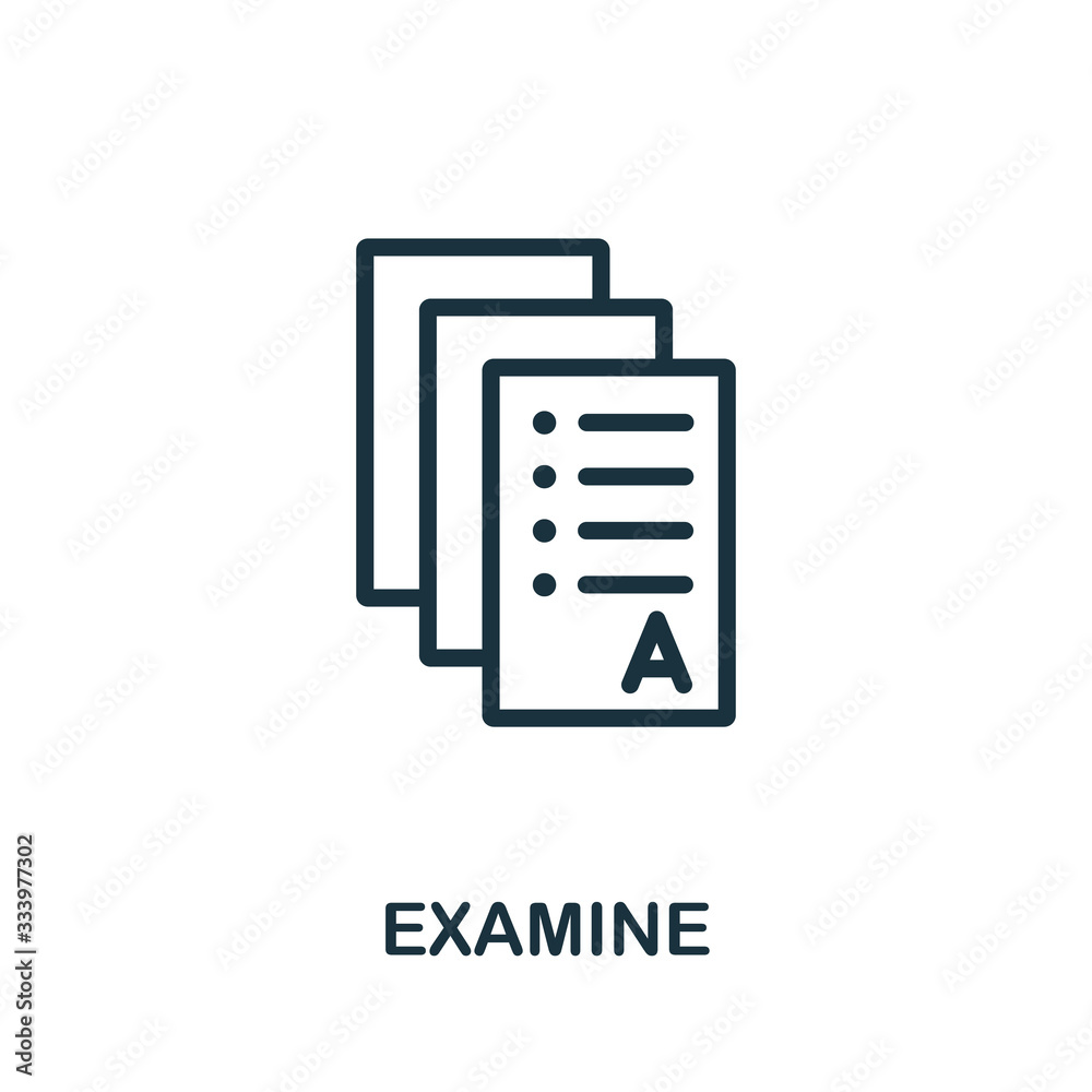 Examine icon. Simple element from audit collection. Filled Examine icon ...