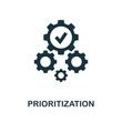 Prioritization icon. Simple element from business intelligence collection. Filled Prioritization icon for templates, infographics and more