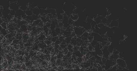 Network Mesh Random Procedural Art background illustration