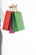 © vichie81 - Muslim girl shopping bags closeup