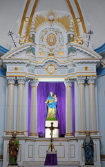 Wall Mural - Main altar at Holy Rosary Catholic Cathedral, commonly known as the Portuguese Church, Kolkata, West Bengal, India