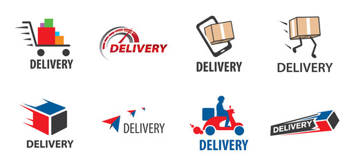 logo for delivery and transportation of parcels