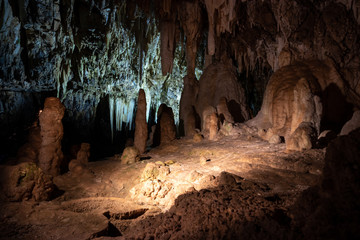 the karst Stiffe caves in the Park Regional Sirente Velino. San Demetrio Ne 'Vestini, Abruzzo, Italy.