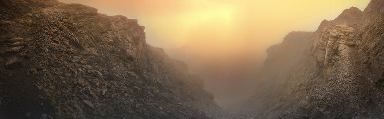 Wall Mural - Magnificent sunrise at the mythical Mount Olympus in Greece