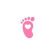© Ne Mariya - Blue kids or baby feet and foot steps. New born, pregnant or coming soon child footprints.