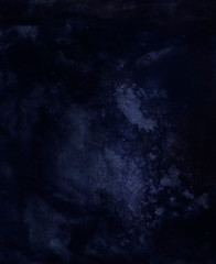 Wall Mural - cosmic watercolor illustration. colorful space background with stars