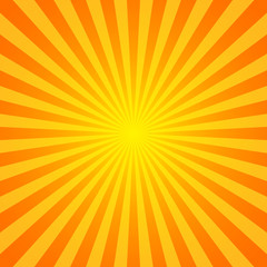 Wall Mural - Sunburst pattern vector background. Vector isolated illustration. Sunburst vintage style. Yellow vector rays.