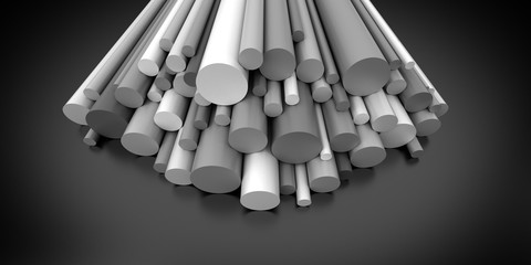 Wall Mural - Plastic rods