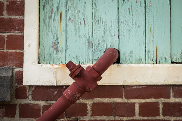 Wall Mural - old rusty pipe