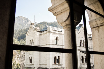 castle through the window