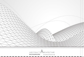 Aufkleber - Architecture building construction perspective design, abstract imagine modern building background.