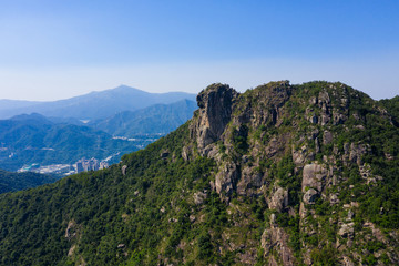 Wall Mural - Lion Rock mountain in Hong Kong