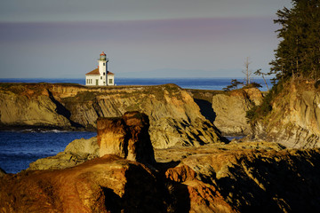 Wall Mural - Cape Argo Lighthouse Winchester Oregon Coast