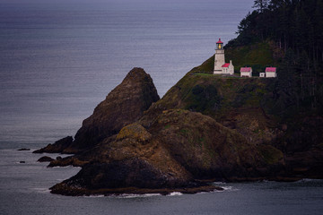 Wall Mural - Heceta Head Lighthouse at dusk Oregon