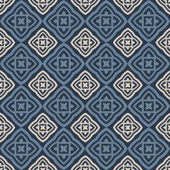 Wall Mural - Tile background geometric pattern. Wallpaper design texture. Vector art.