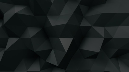 Geometric Polygon Wall abstract mesh structure 3D illustration background