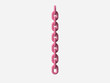 abstract 3d rendering pink chain white background