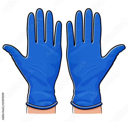Photographie Vector rubber gloves isolated design
