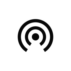 Aufkleber - broadcast wave vector icon