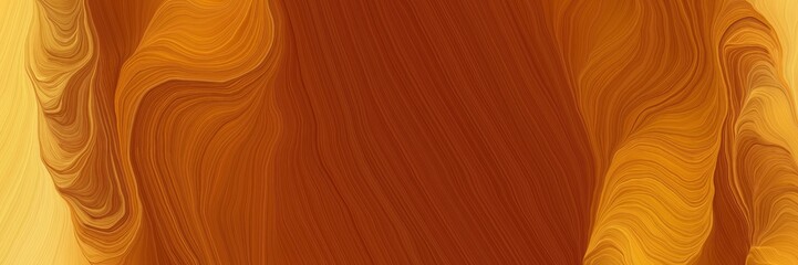 Aufkleber - energy decorative curves style with saddle brown, pastel orange and bronze colors