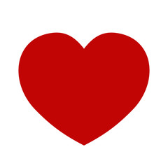Leinwandbilder - Vector heart icon on white background.Love emblem.Graphic design in the concept of love.Vector love symbol for Valentine's Day.Vector illustration.