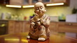 Budda figurka na stole 