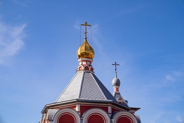 Canvas Print - dome Russia Bataysk 03.28.2020 Church ascension