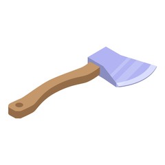 Poster - Hand axe icon. Isometric of hand axe vector icon for web design isolated on white background