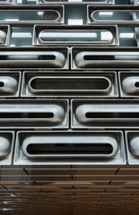 Poster - Exterior of modern architecture. building abstract pattern background