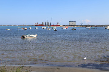 il porto di Ortona in Abruzzo in Italia